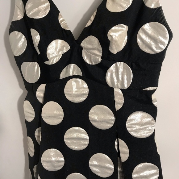 MILLY Bow Back Polka Dot Dress - Picture 4 of 8